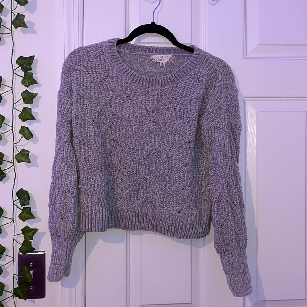 Knitted Grey Sweater